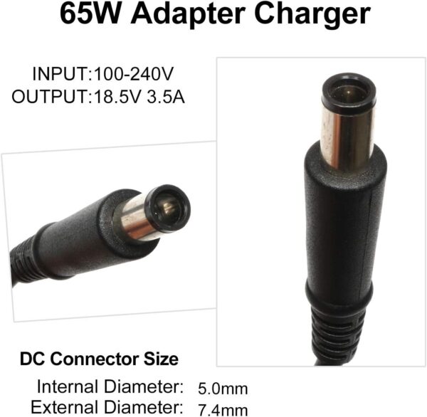 hp 9470M 65w Laptop Charger for HP EliteBook Folio - Image 3