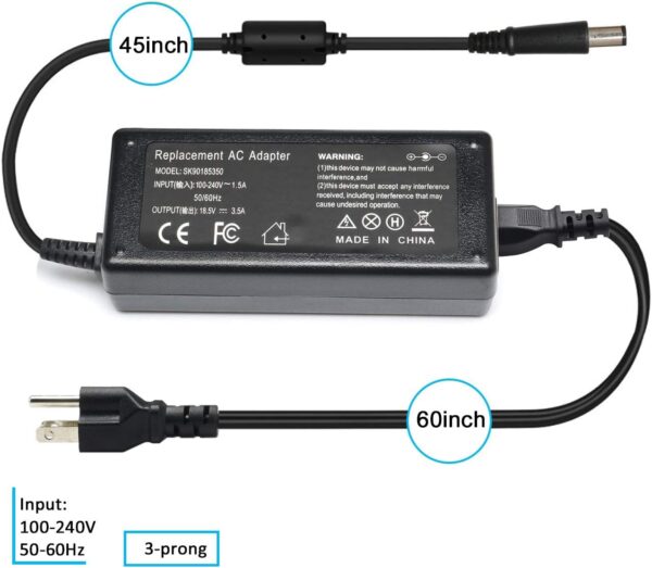 hp 9470M 65w Laptop Charger for HP EliteBook Folio - Image 2