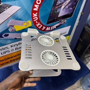 Aluminium laptop stand with fans