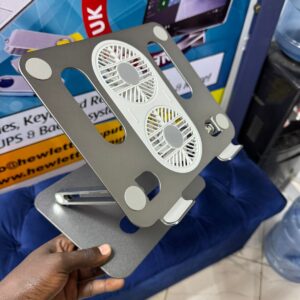 Aluminium laptop stand with fans