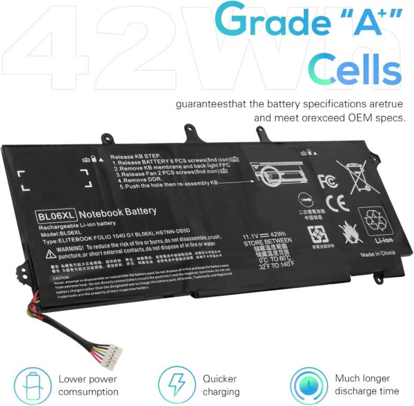 HP Folio 1040 G1 BL06XL Replacement Battery | Long Life. - Image 6